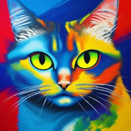 acrylic painting of a cat with bold brushstrokes expressive colors and dynamic texture showcasing abstract realism in vibrant style download 2025 04 08t074733 240